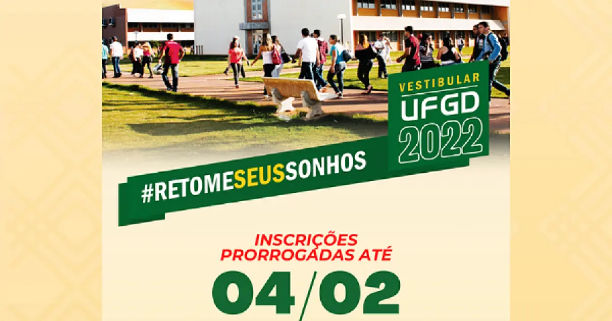 UFGD prorroga inscrições do vestibular até dia 4 de fevereiro