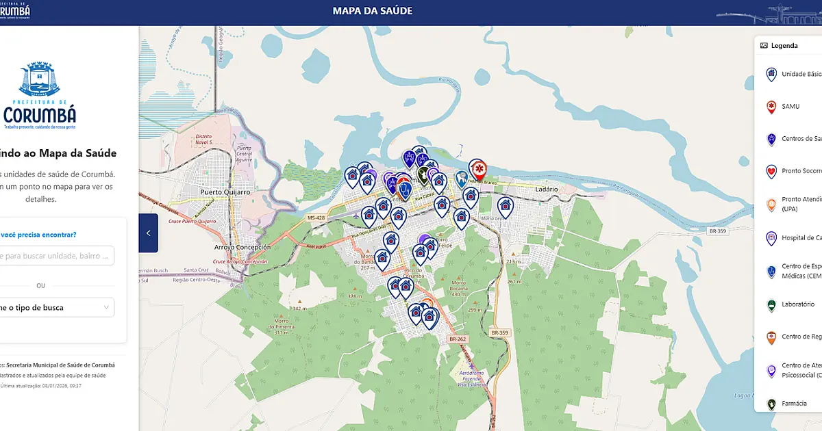 Corumbá lança Mapa Digital da Saúde