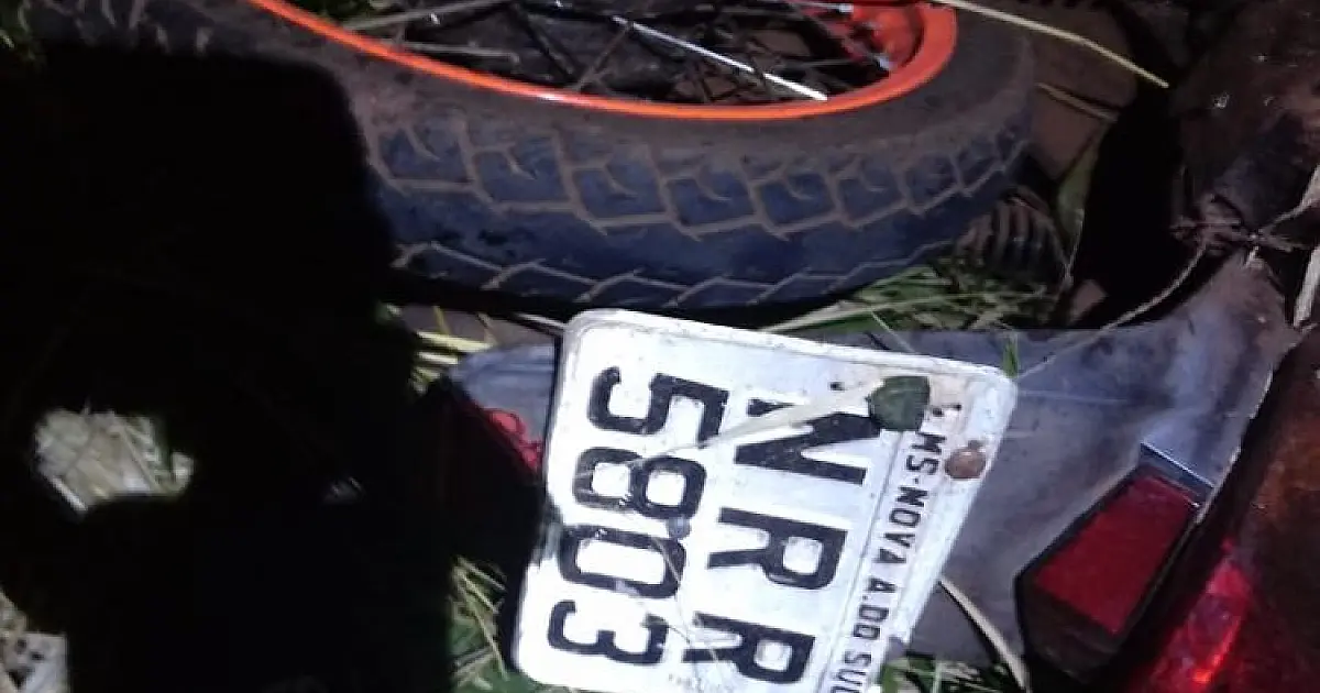Colisão frontal mata motociclista na MS-162 e motorista de carro é flagrado bêbado