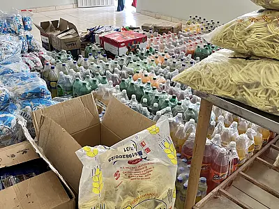Alimentos apreendidos pela Receita contribuem para ações sociais em Ladário