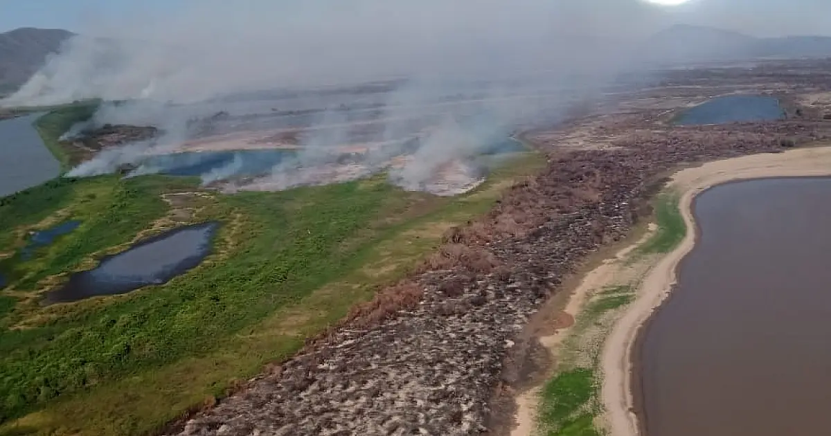 Fogo na Serra do Amolar atinge drasticamente a Reserva Natural Eliezer Batista