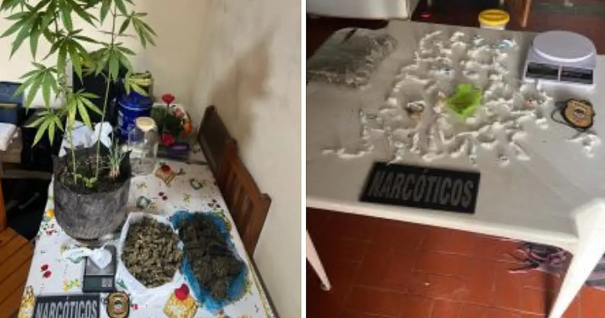 Operação contra tráfico de drogas prende dois e fecha pontos de venda