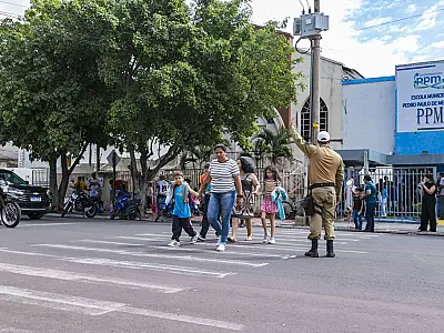 Simulação em Corumbá mostra os desafios das crianças para enxergar o trânsito