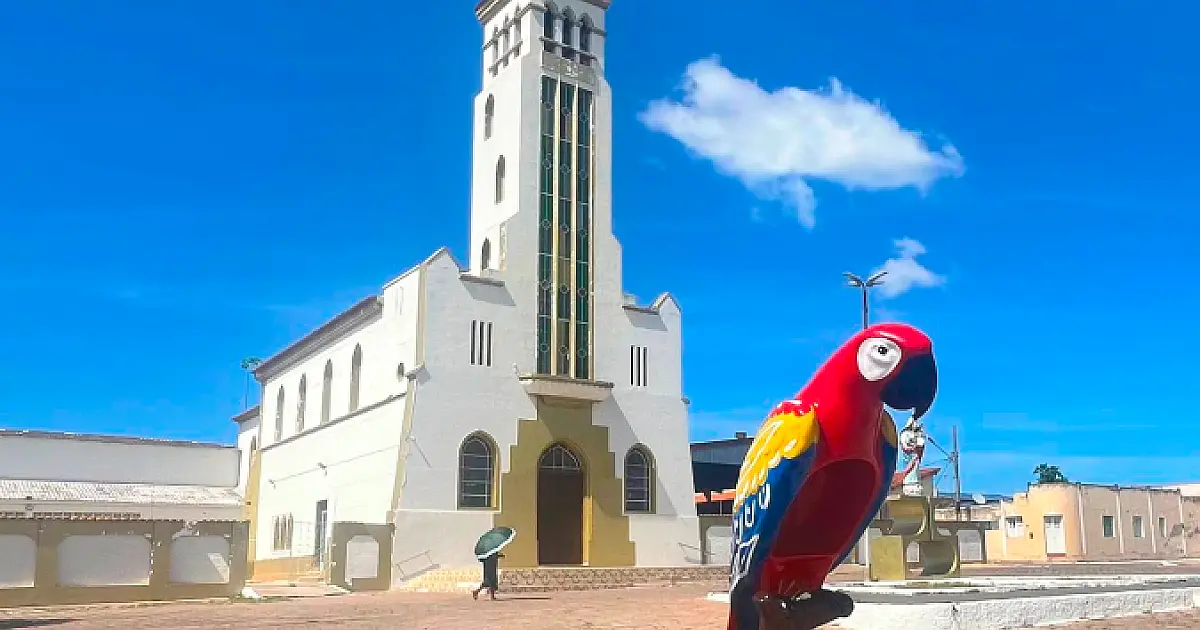 Revitalização transforma arara de Ladário em símbolo de arte e cultura