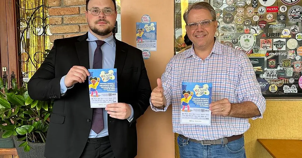 MPMS divulga campanha "Não pé Não!" em comércios de Corumbá