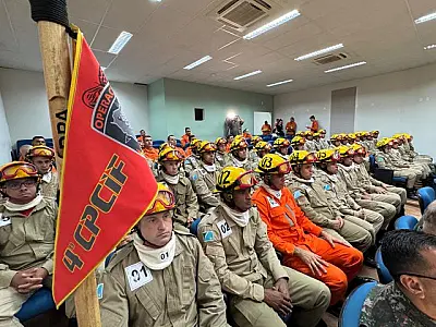 Bombeiros participam de treinamento intensivo para combate aos incêndios no Pantanal