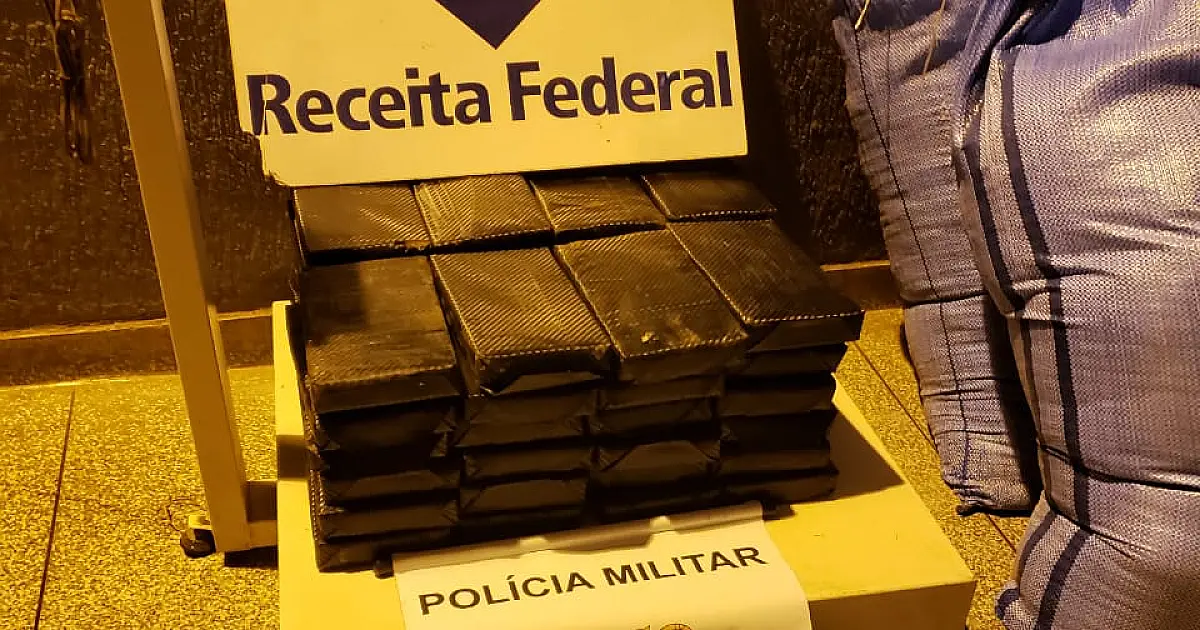 Receita Federal e PM apreendem 53 quilos de cocaína em Corumbá