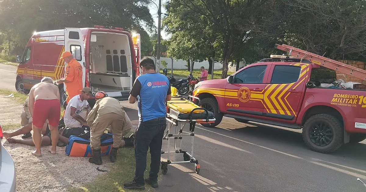 Motociclista sofre fratura em colisão com carro no bairro Cristo Redentor