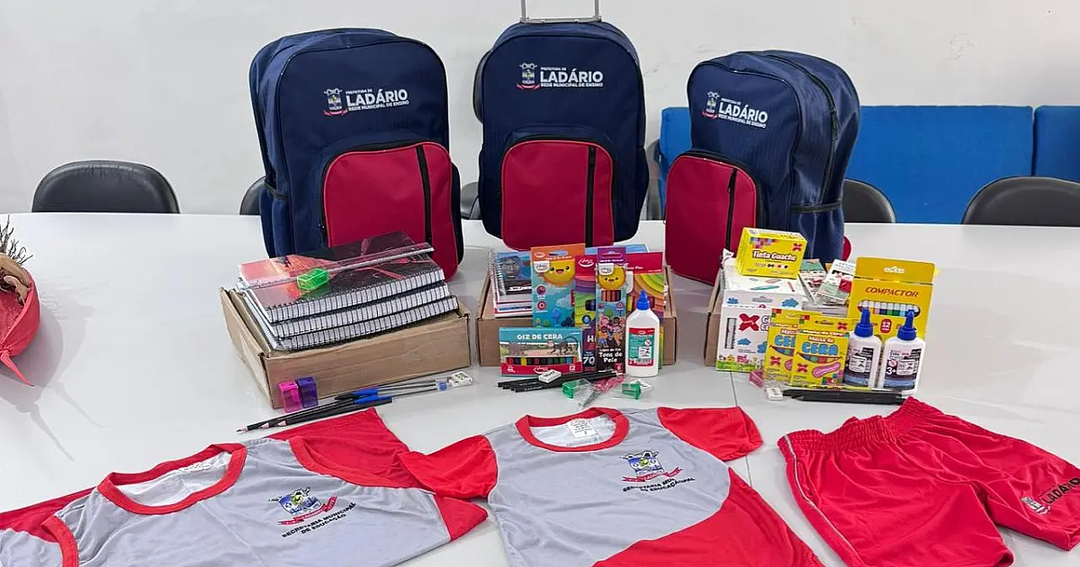 Ladário antecipa aquisição e inclui mochila no kit escolar para 2026
