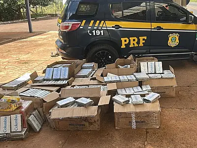 PRF apreende mais de 600 quilos de cocaína escondidos em carga de minério