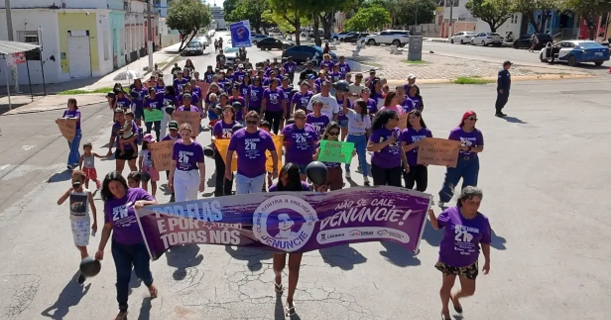 Caminhada em Ladário mobiliza comunidade contra violência às mulheres