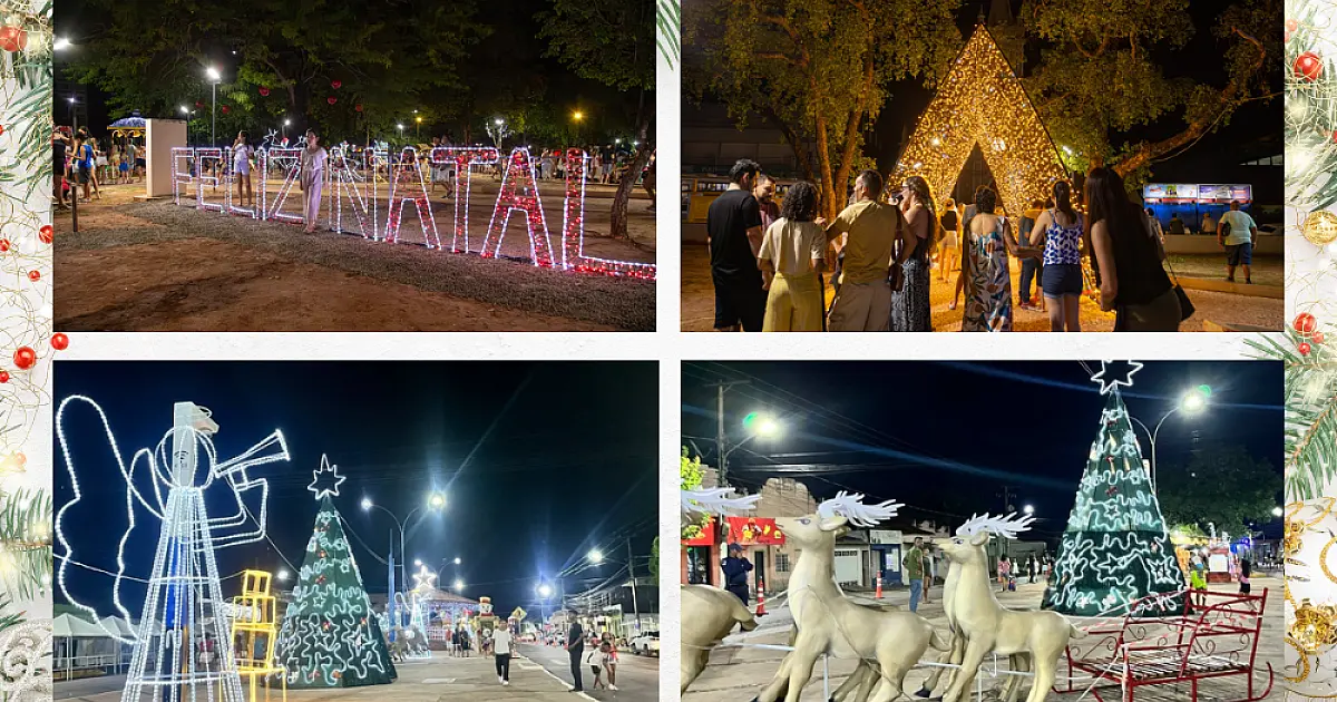 Decoração de Natal em Corumbá e Ladário é atração para toda família