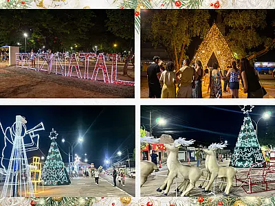 Decoração de Natal em Corumbá e Ladário é atração para toda família
