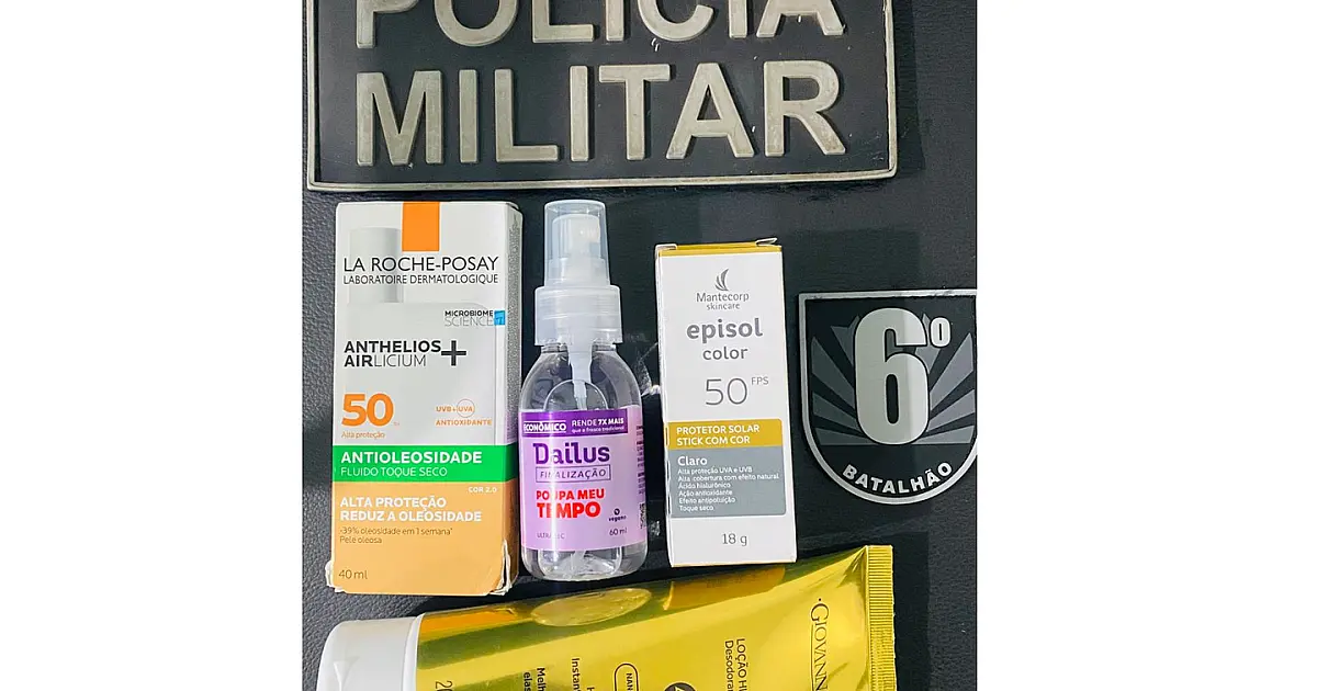 PM identifica envolvidos e recupera produtos furtados de farmácia