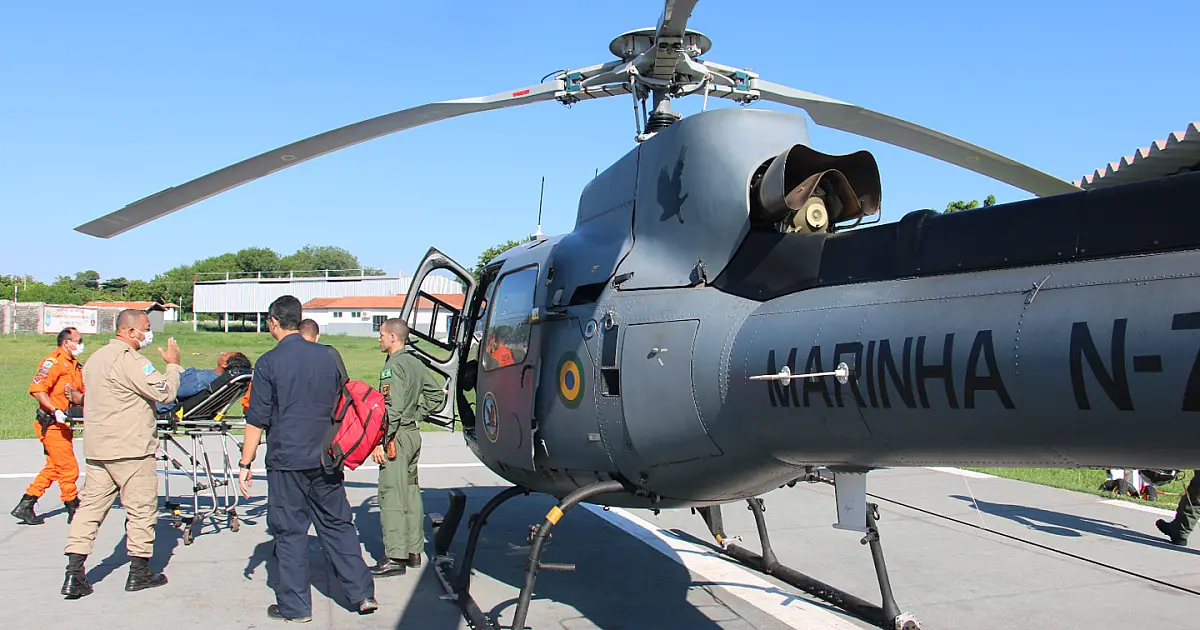 Aeronave resgata mulher vítima de colisão com porteira no Pantanal