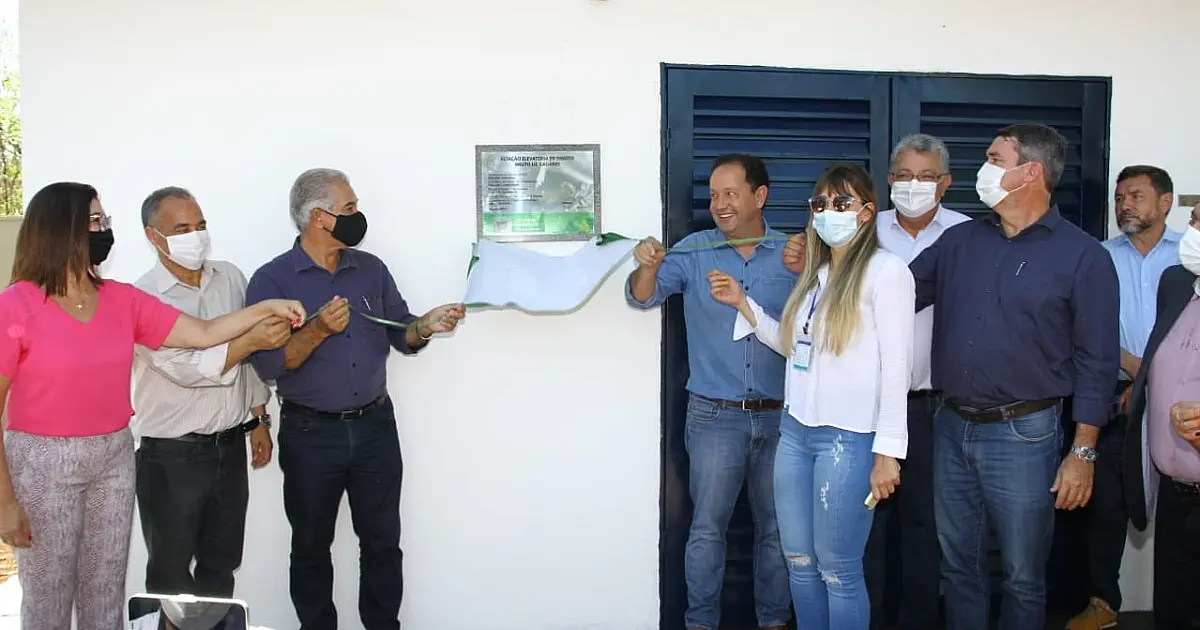 Em Ladário, Reinaldo Azambuja diz que está muito feliz com os investimentos da Sanesul