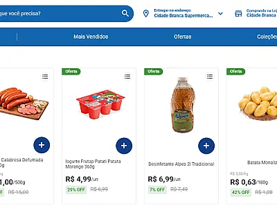 Cidade Branca atende com compras pelo site e faz entrega na sua casa