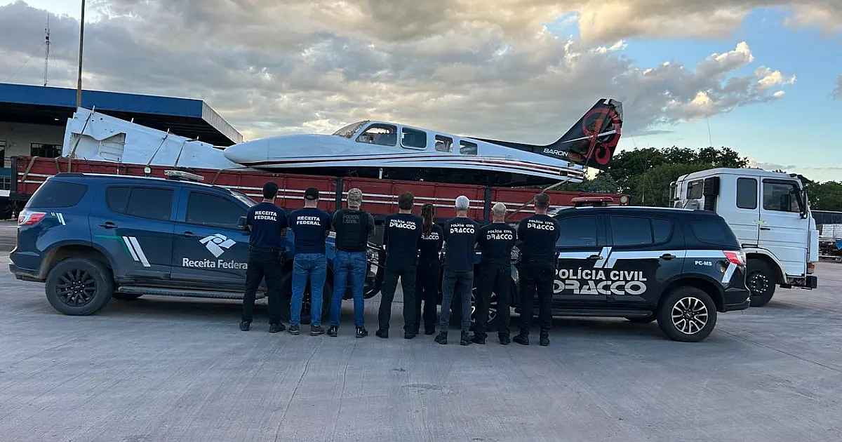 Receita Federal apreende aeronave com indícios de exportação irregular