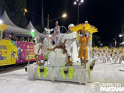 Estação Primeira do Pantanal valoriza heranças ancestrais em desfile vibrante