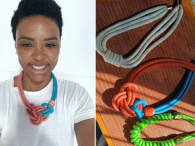 Corda náutica vira acessório de moda nas mãos de empreendedora em Ladário