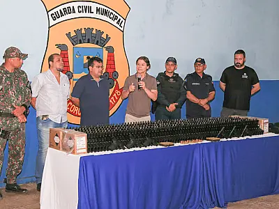 Novo armamento da Guarda Municipal de Corumbá foi viabilizado por Paulo Duarte