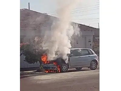Carro incendiado mobiliza Bombeiros na área central de Ladário