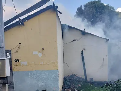 Incêndio atinge residência no bairro Aeroporto, em Corumbá