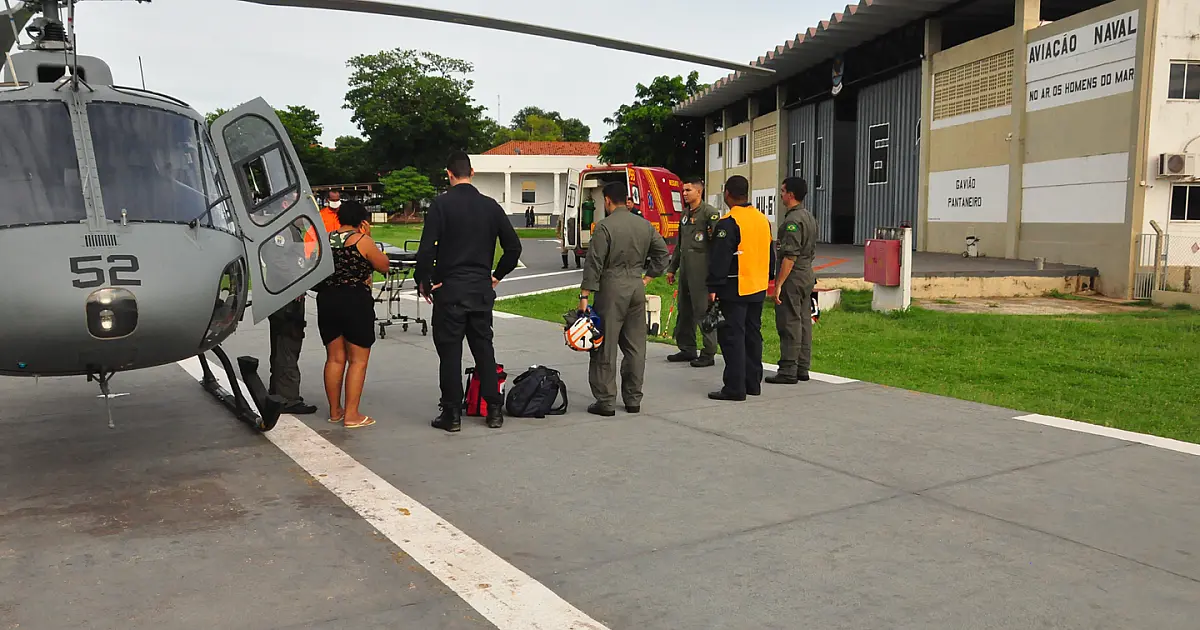 Mulher com suspeita de gravidez é resgatada com dores no Pantanal