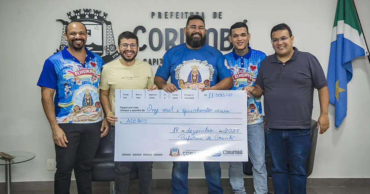 Associação cultural e esportiva de Corumbá recebe recurso de emenda destinado pela prefeitura