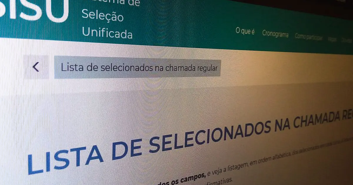 Primeira chamada do Sisu vai até 8 de março