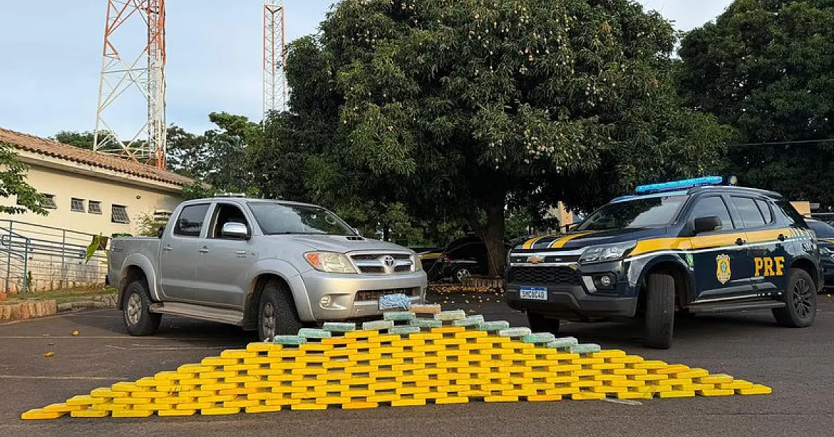 PRF apreende mais de 155 kg de cocaína após perseguição na BR-060