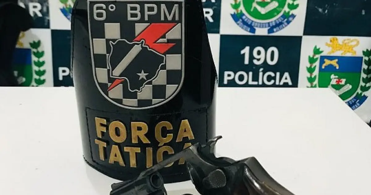 Foragido é capturado ao efetuar disparos de arma de fogo em via pública