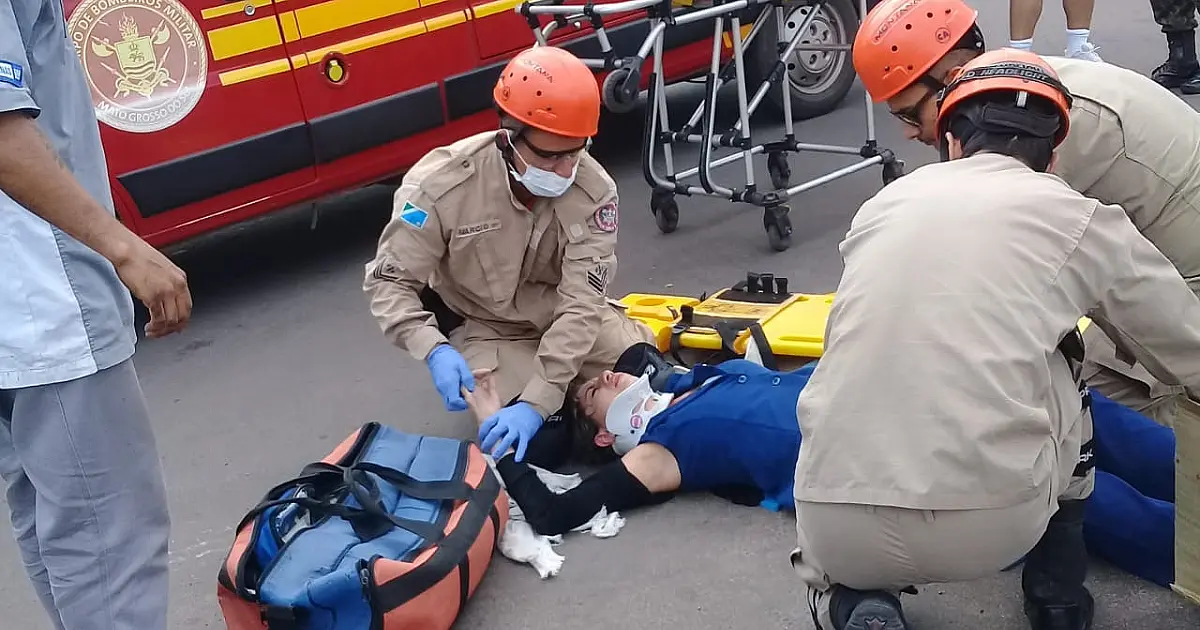 Acidentes de trânsito continuam marcando plantão dos Bombeiros em Corumbá