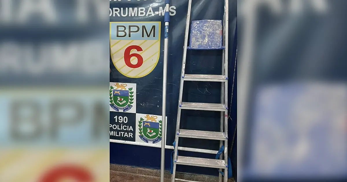 Suspeito de furtar escada e cabo para pintura é preso no Nova Corumbá