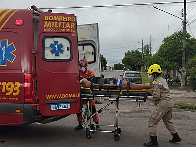 Motociclista atropelado por caminhão é destaque no plantão dos Bombeiros