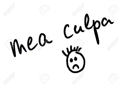 Mea culpa