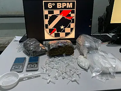Homem é preso por venda de droga em casa no bairro Aeroporto