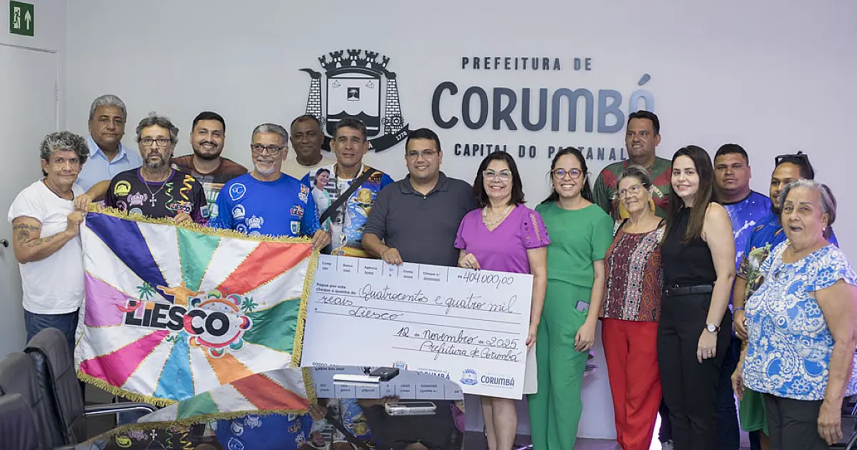 Corumbá libera R$ 404 mil para escolas de samba iniciarem trabalhos do carnaval