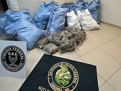 PF apreende mais de 200 kg de drogas em ações em Corumbá