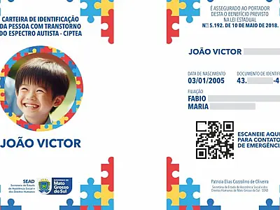 Carteirinha do Autista substitui laudo médico para desconto no IPVA em MS