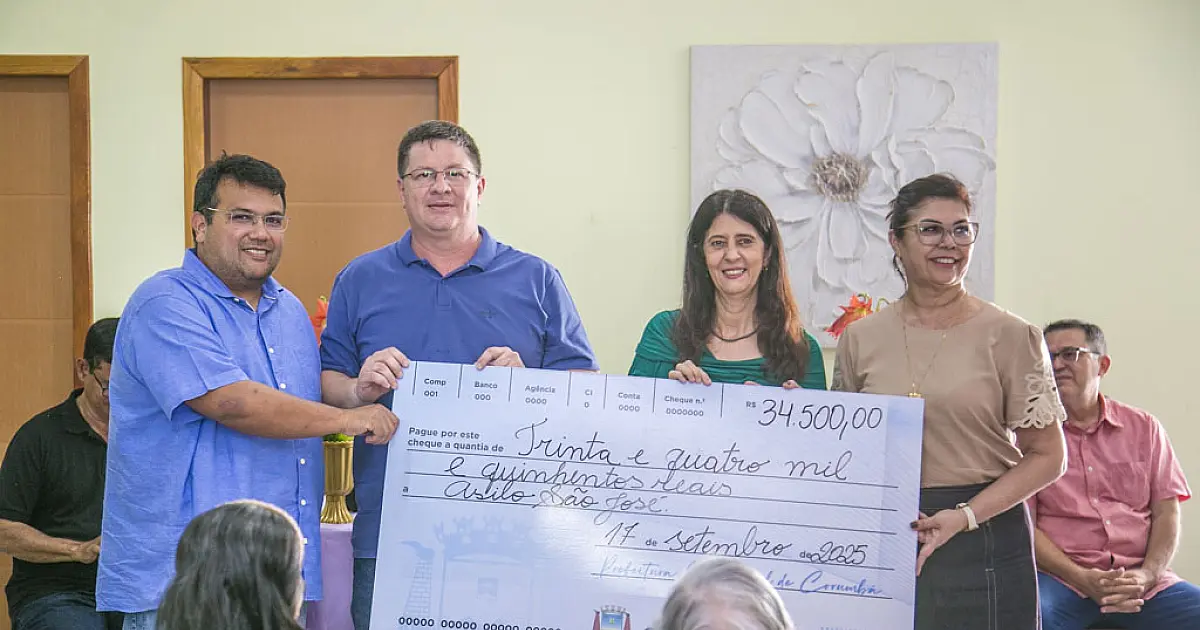 Asilo São José recebe R$ 74.500 de recursos municipais