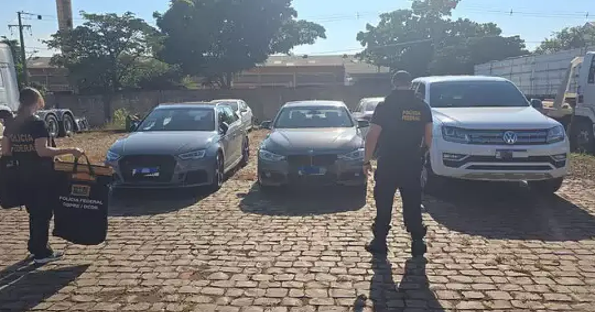 PF apreende carros de luxo de quadrilha que usava MS como rota do tráfico