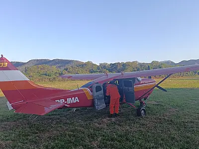 Idoso com dificuldade para respirar é resgatado de aldeia em Corumbá
