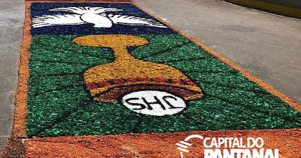 Corpus Christi terá missa, procissão e tapetes coloridos em Corumbá