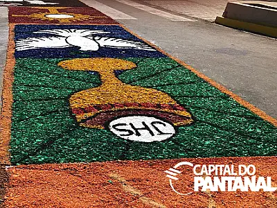 Corpus Christi terá missa, procissão e tapetes coloridos em Corumbá