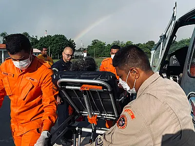 Mulher ferida em fazenda no Pantanal é resgatada de helicóptero