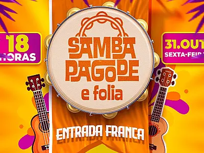 Show de samba e pagode será a grande atração do fim de semana do bairro Centro América
