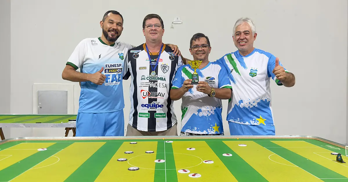 Paulo Medina é campeão do 1&ordm; Torneio Aberto de futebol de mesa de Corumbá