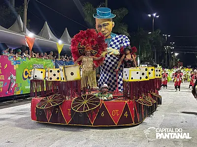 Acadêmicos do Pantanal aposta no universo dos jogos e encanta na avenida