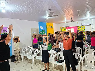 CRAS Itinerante promove manhã de cuidado e reflexão para mulheres